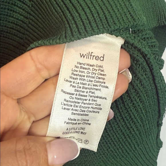 Aritzia Wilfred Dark Green Knit Halter Top - Cropped length - Small - Picture 5 of 7